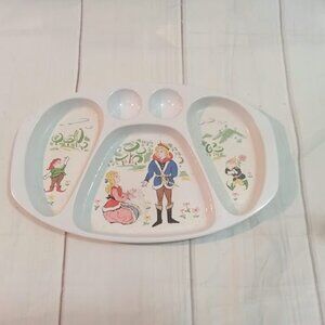 VTG 1950’/60’s Noritake Melamine “Snow White” Divided Dish-VGC
